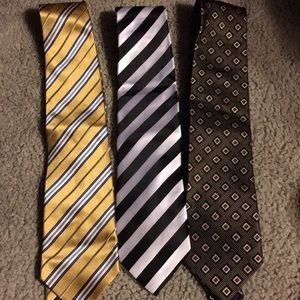 Fabio Fazio 100% Silk Ties - Lot of 3